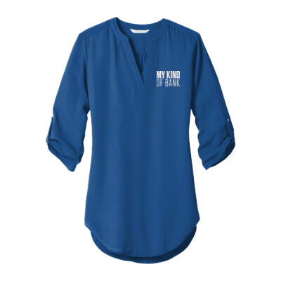 First National Bank - Ladies 3/4 Sleeve Tunic Blouse Thumbnail