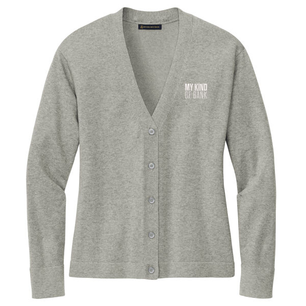 First National Bank - Women's Cotton Stretch Cardigan Sweater Thumbnail
