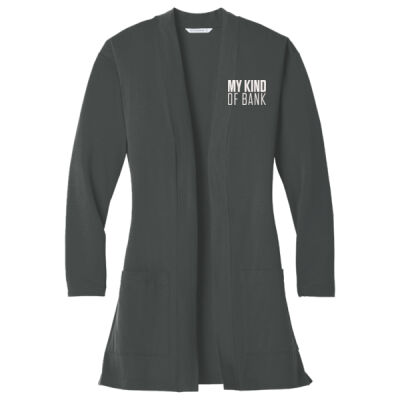 First National Bank - Ladies Concept Long Pocket Cardigan Thumbnail