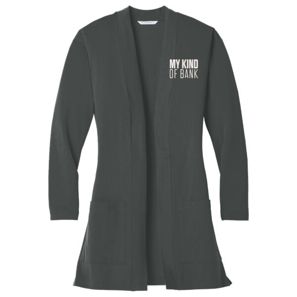 First National Bank - Ladies Concept Long Pocket Cardigan Thumbnail