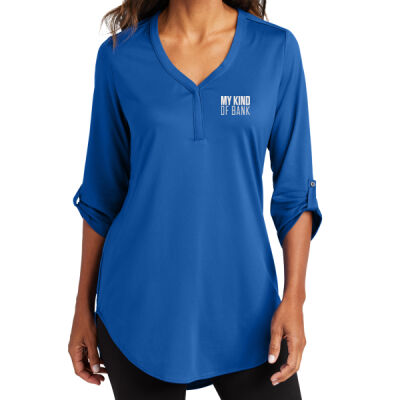 First National Bank - Ladies City Stretch 3/4 Sleeve Tunic Thumbnail