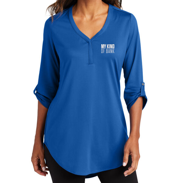 First National Bank - Ladies City Stretch 3/4 Sleeve Tunic Thumbnail