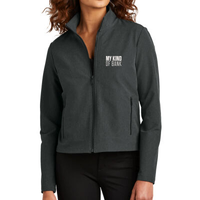 First National Bank - Women's Stretch Soft Shell Jacket Thumbnail