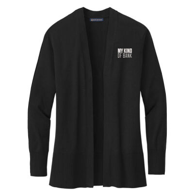 First National Bank - Women's Cotton Stretch Long Cardigan Sweater Thumbnail