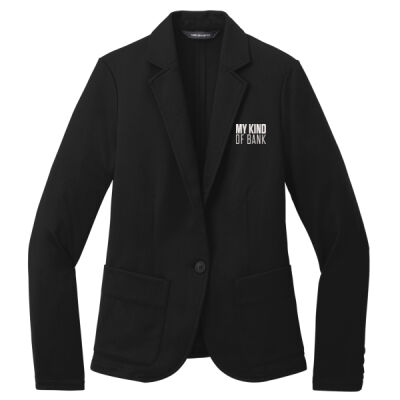 First National Bank - Women's Relaxed Knit Blazer Thumbnail