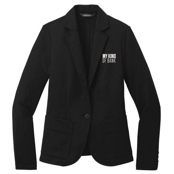 First National Bank - Women's Relaxed Knit Blazer Thumbnail