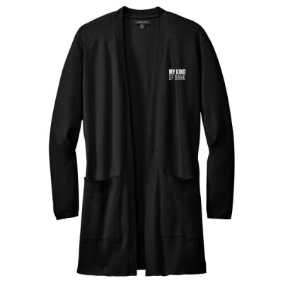 First National Bank - Women's Open Front Cardigan Sweater Thumbnail