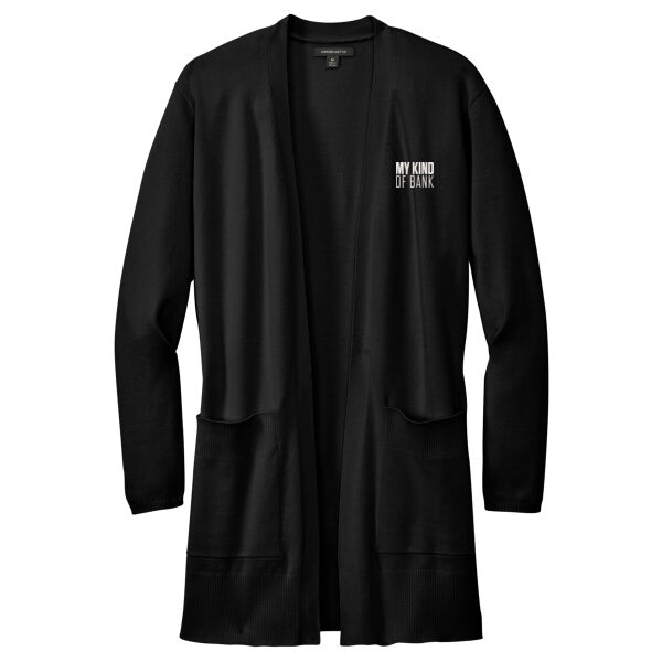 First National Bank - Women's Open Front Cardigan Sweater Thumbnail